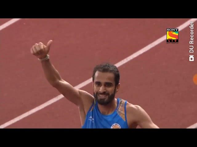 Manjit Singh (GOLD) and Jinson Johnson (SILVER) Men's 800m Asian Games 2018