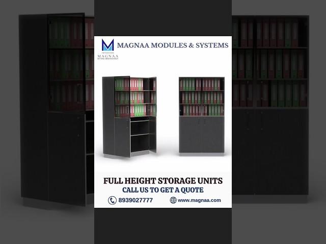 Full Height Storage Units for Office || Magnaa Interiors