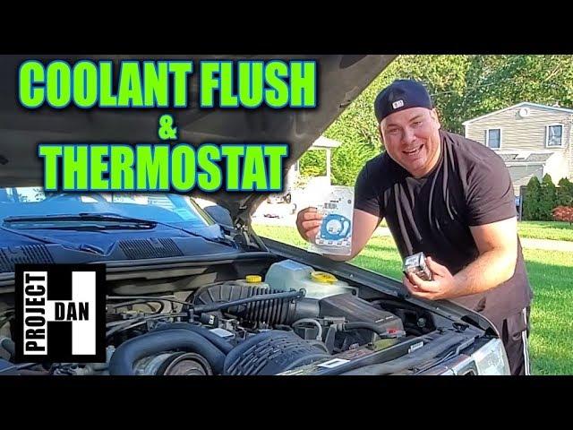 JEEP ZJ 4.0 COOLANT FLUSH AND THERMOSTAT REPLACEMENT IN A 1998 GRAND CHEROKEE