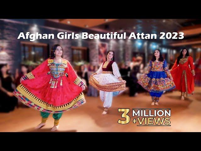 Afghan Girls Beautiful Attan Dance in Wedding 2023 | Axmedia | 4K