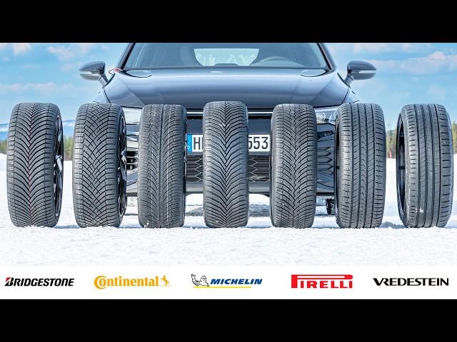 The BEST All Season Tires for 2024/25 - Michelin vs Bridgestone vs Continental vs Pirelli & More!