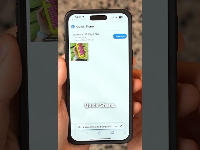 S24 Tips: Use Android quick share with an iPhone