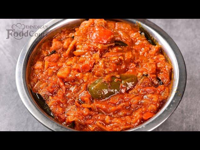 Onion Tomato Thokku/ Side Dish For Rice, Chapati, Idli, Dosa