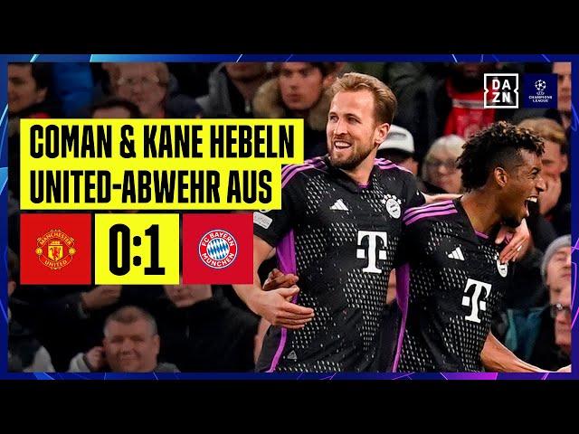 Geniestreich von Kane & Coman verwandelt: Man United - FC Bayern | UEFA Champions League | DAZN