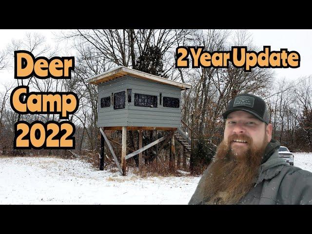 Deer Camp Build - 2 Year Update / Off Grid Cabin / Deer Hunting Lodge / Cabin / Deer Stand