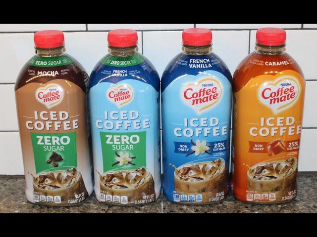 Nestle Coffee Mate Iced Coffee: Zero Sugar Mocha & French Vanilla, French Vanilla & Caramel Review