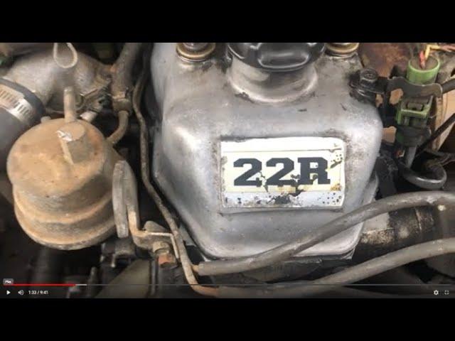 THE LEGENDARY TOYOTA 22R ENGINE COLD START