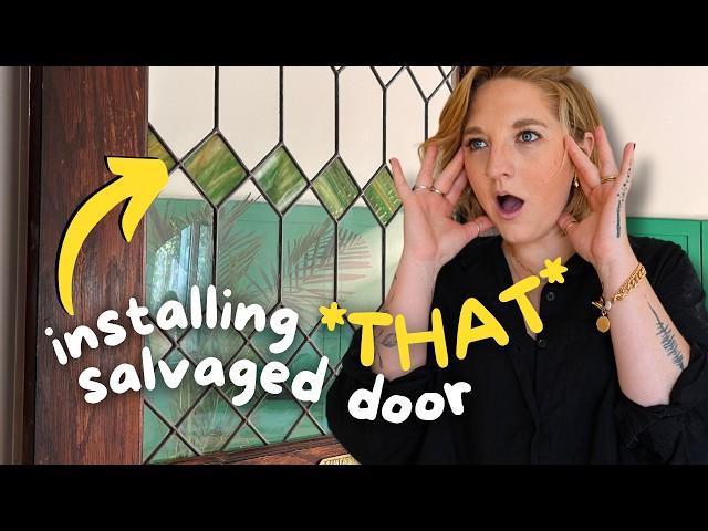 How I Installed a Salvaged Door in My Creative Studio!