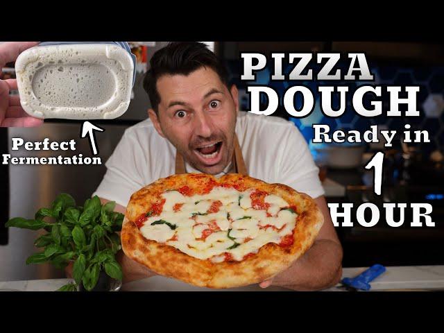 How To Make Pizza Dough Ready in 1 Hour⎮At Home