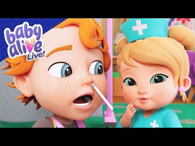  Baby Alive Doctors Get A Boo Boo!  Baby Alive Official 24/7 LIVESTREAM  Peppa Pig's Friends!