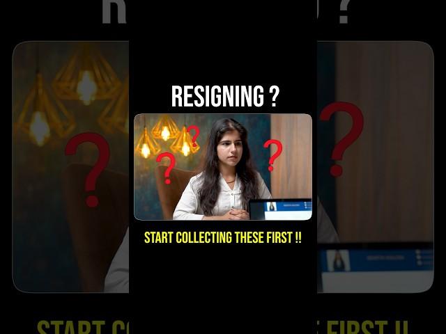 Don’t Leave Your Job Without These Documents—Seriously! #job #resignation #freshers