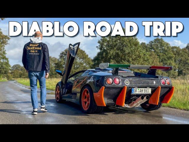 750 Miles In A Lamborghini Diablo SV-R! [London to Germany]