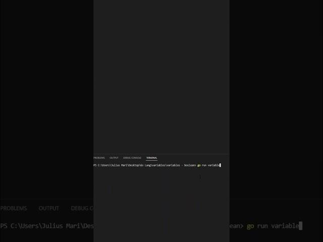 Introduction To Go Language : Variable Boolean