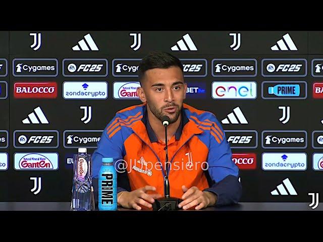 NICO GONZALEZ conferenza stampa di presentazione alla JUVENTUS: "Thiago Motta è incredibile..."