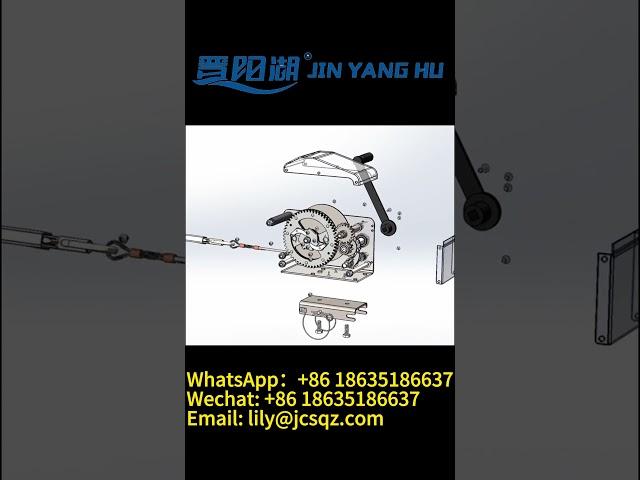 JIN YANG HU 3D Detail Display of Hand Winch Portable Manual Winch for Lifting #winch #handtools