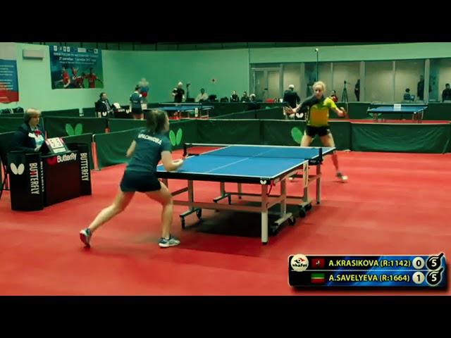 KRASIKOVA - SAVELYEVA RUSSIAN Team Championship настольный теннис table tennis