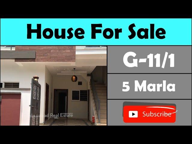 5 Marla House For Sale in Sector G-11/1 Islamabad || House For sale in Islamabad