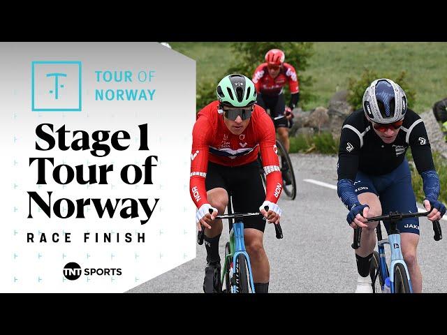 BRILLIANT WIN!  | Men's Tour of Norway Stage 1 Race Finish | TNT Sports Cycling