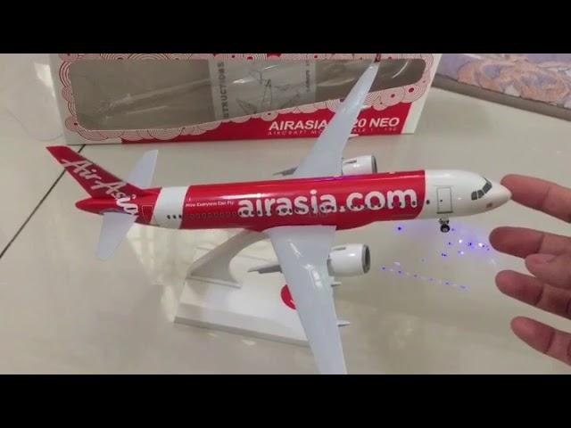 AirAsia Airbus A320 Neo Aircraft Model 1:150 #airline