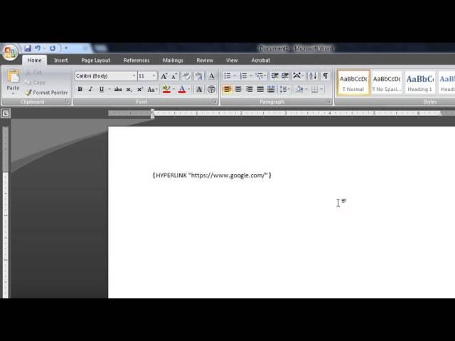 How to Restore a Blue Underlined Hyperlink in Microsoft Word : Microsoft Word Basics