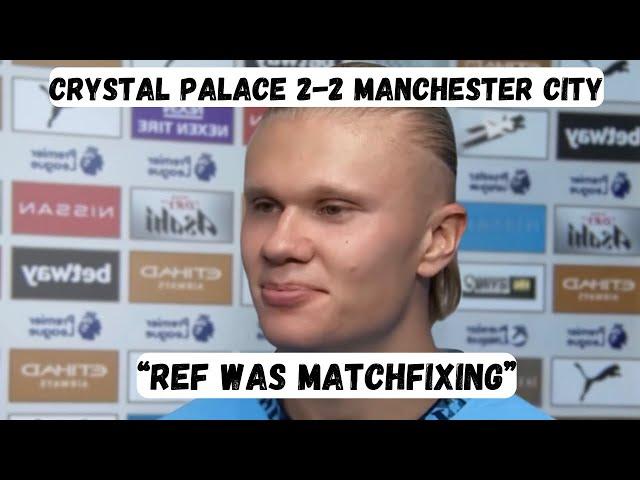 Haaland Post Match Interview - Crystal Palace 2-2 Manchester City