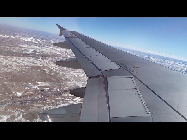 American Airlines Airbus A320-200 Takeoff from Denver