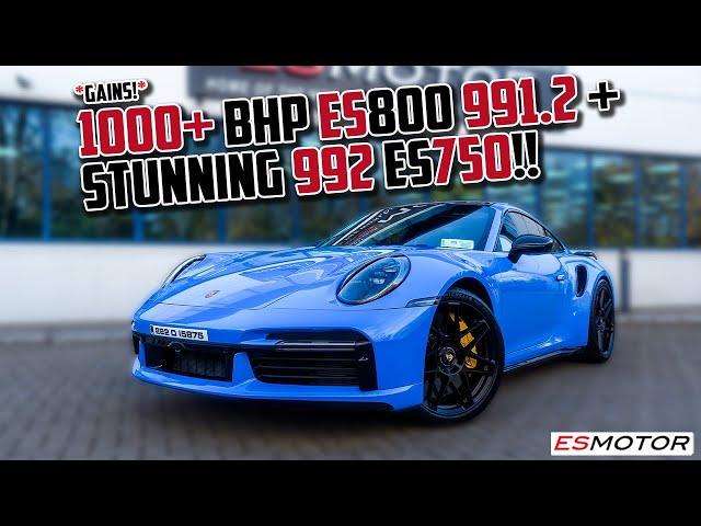 1000+ BHP ES800 PORSCHE 991.2! + BEAUTIFUL ES750 992 TURBO S #porsche #esmotoruk #992turbos