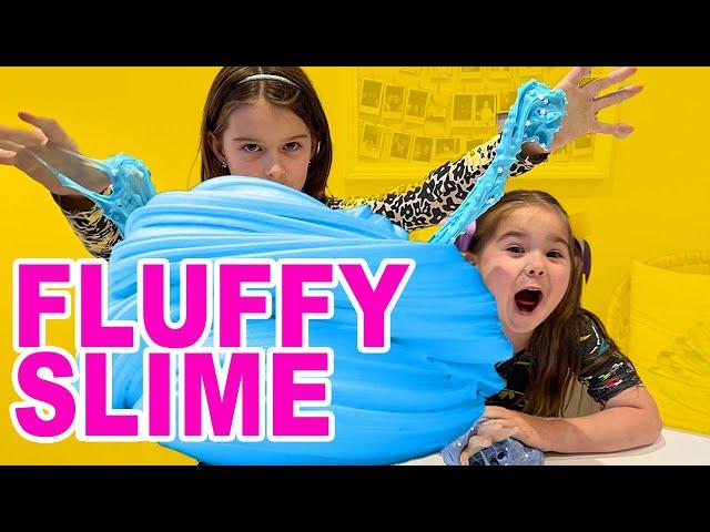 DIY Fluffy Slime with Sofia and Natalia: The Best Slime Recipe Ever!
