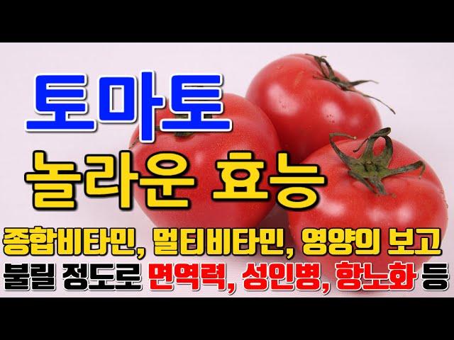 토마토의 놀라운 효능 8가지 & 부작용 / " 리코펜의 힘: 토마토의 건강한 비밀"