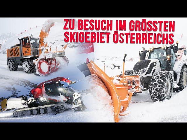 Winterdienst in Österreich: Valtra Traktoren und Pistenbully [Story in 4K]