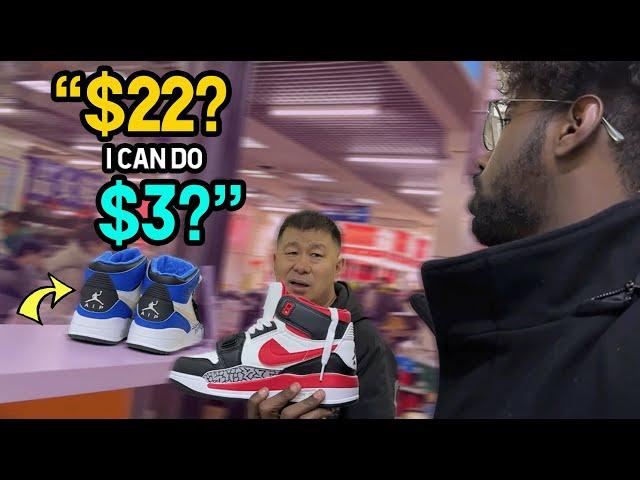 fake shoes market in CHINA