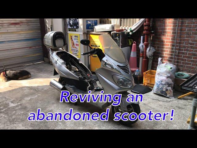 Reviving an abandoned scooter! Daelim FreeWing 125cc