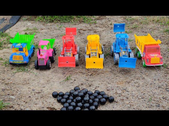 Truck fully loaded glass balls | JCP backhoe loader |JCD | Jcb toys | jcp |NP Toys Media