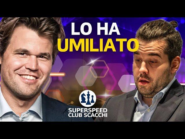 Carlsen DISINTEGRA Nepomniachtchi | Una Partita Assurda