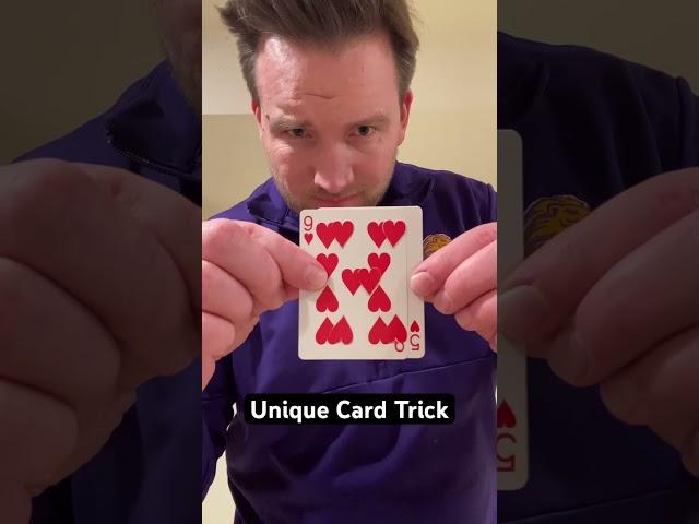 Unique Card Trick #magic #magictricksvideos #magictricksshorts