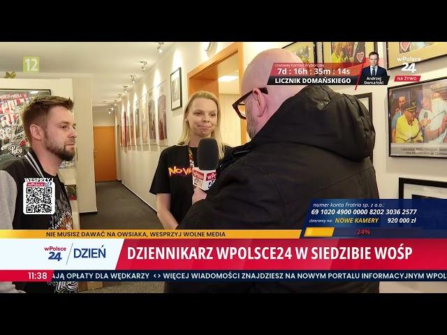 Dziennikarz wPolsce24 wyrzucony z siedziby WOŚP. Jerzy Owsiak nie znalazł czasu