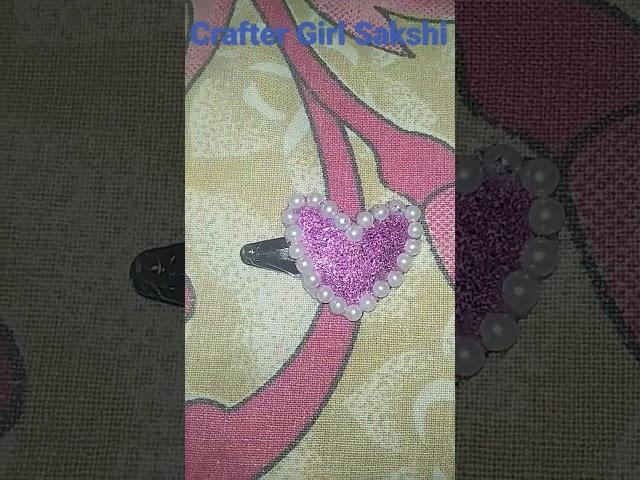 how to make a hair clips#simple shot#crafter girl sakshi