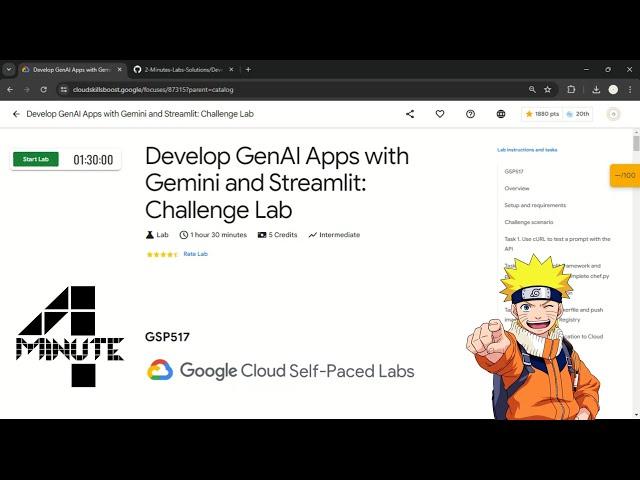 Develop GenAI Apps with Gemini and Streamlit: Challenge Lab | #qwiklabs | #GSP517