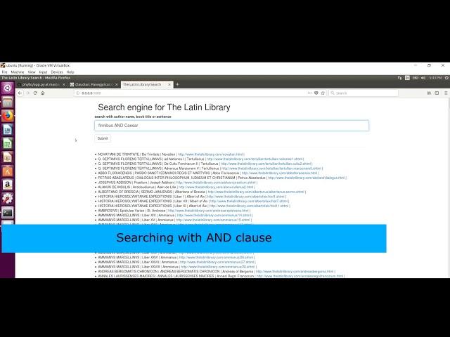 New Searches with Digital Latin Library Search Engine