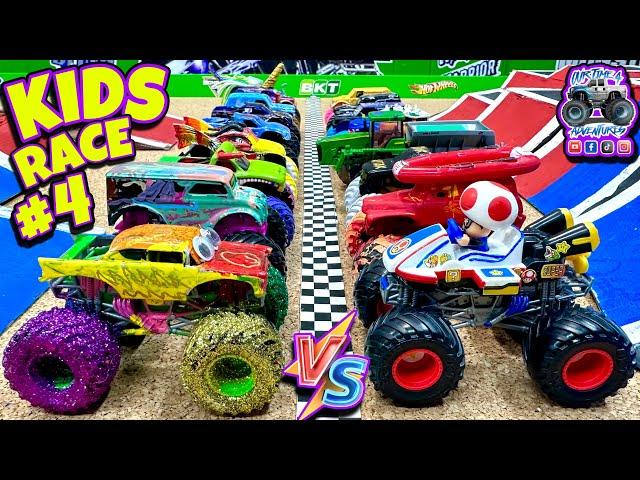 Toy Diecast Monster Truck Racing Tournament | VIEWER CUSTOMS designed & painted by our fans! RACE #4