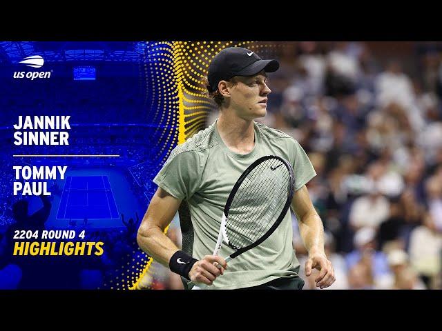 Jannik Sinner vs. Tommy Paul Highlights | 2024 US Open Round 4