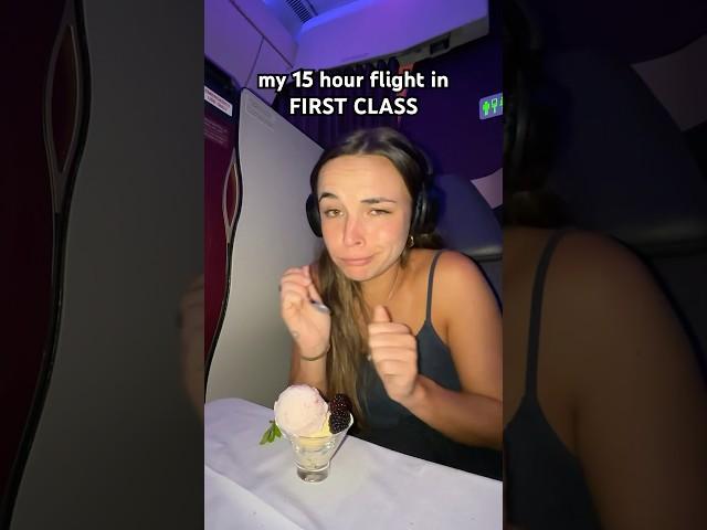 FLYING FIRST CLASS TO ABU DHABI️