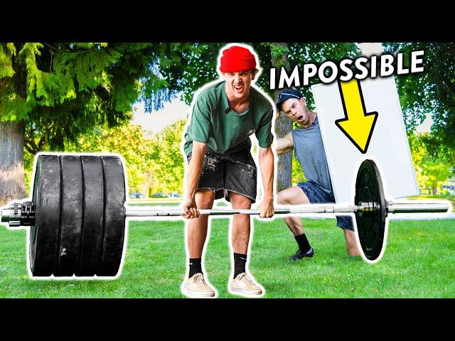 Lift The IMPOSSIBLE Barbell, WIN $100!