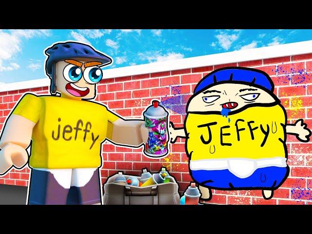 Jeffy BECOMES What He Paints In Roblox!