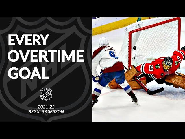 Every NHL Overtime Winner from the 2021-22 Regular Season