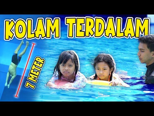 ALUNA AMANDA DEKDEKAN BELAJAR BERENANG DI KOLAM TERDALAM!!