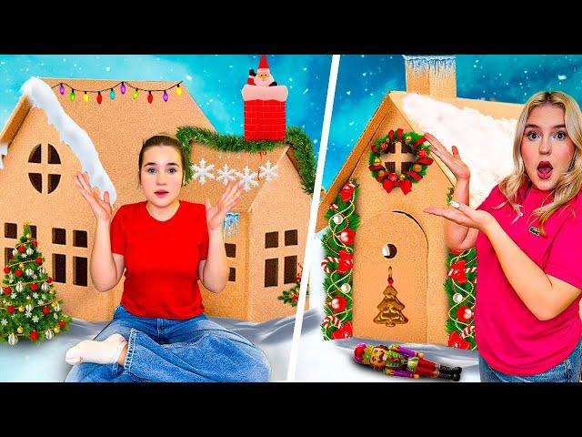 ON CONSTRUIT DES MAISONS DE NOËL EN CARTON !