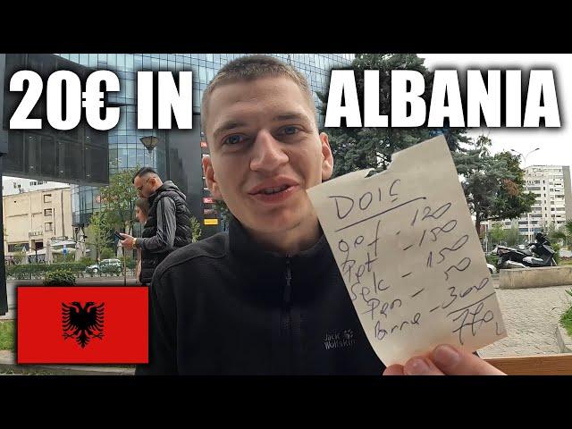 What does 20€ get you in Tirana, Albania ?  Balkan Travel Day 6