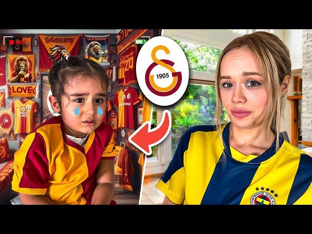 ÖYKÜ'NÜN ODASINI GALATASARAY ODASINA ÇEVİRDİK !? *Dev Kışkırtma Çıldırdı* | Gamze Karta Öykü Karta