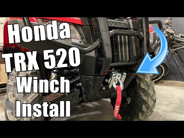 How to install a winch Honda TRX 520 / WARN WINTCH / MAX’S MOTO SHOP